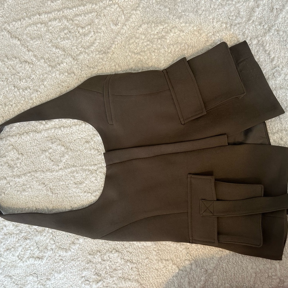 Brown Zara Halter Top